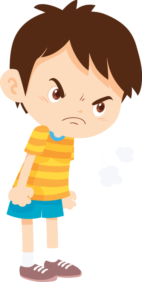 expressing anger and emotion angry cartoon character png