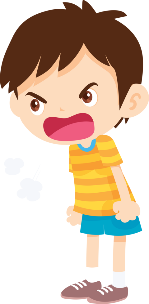 expressing anger and emotion angry cartoon character png