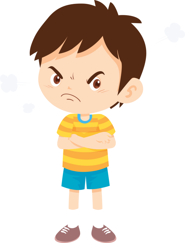 expressing anger and emotion angry cartoon character png