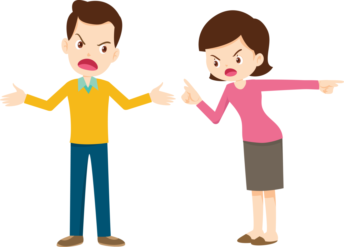 expressing anger and emotion angry cartoon character png