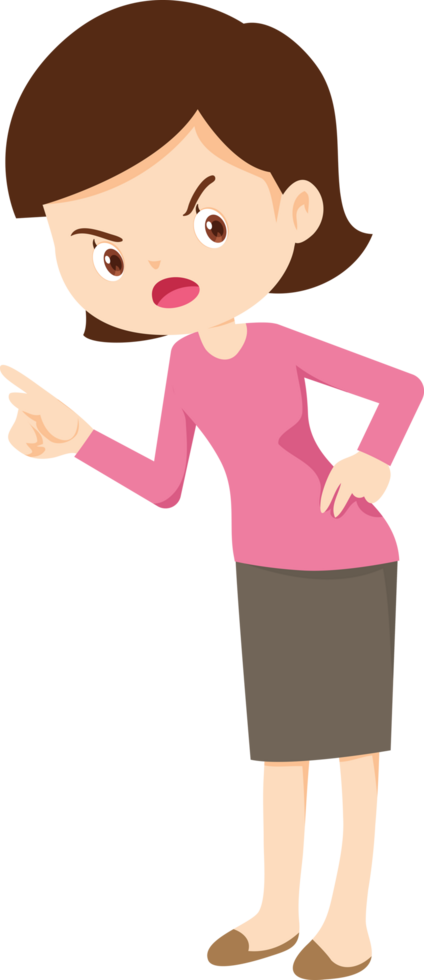 expressing anger and emotion angry cartoon character png