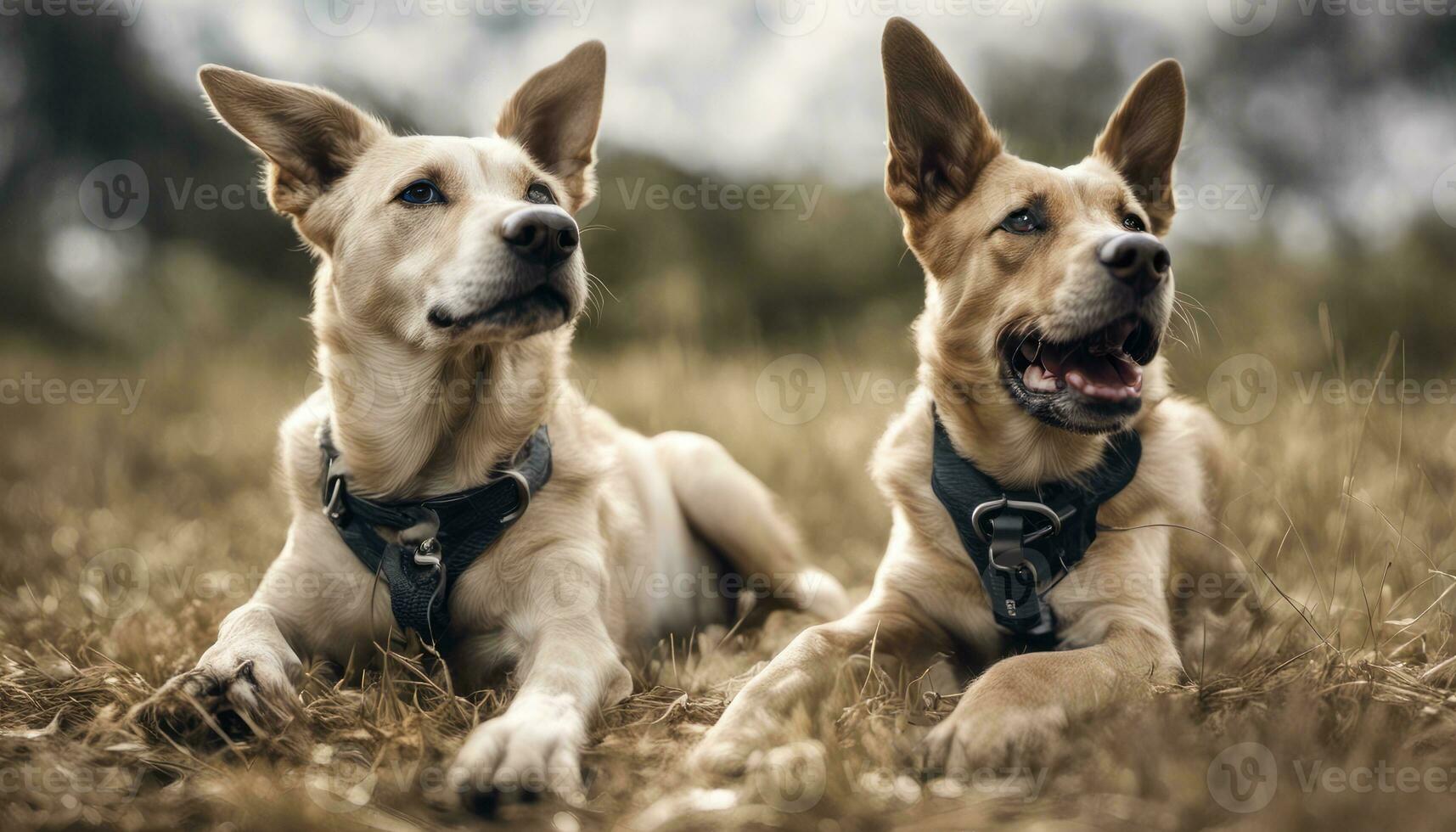 ai generativo retrato de un hermosa perro. estudio disparo. foto