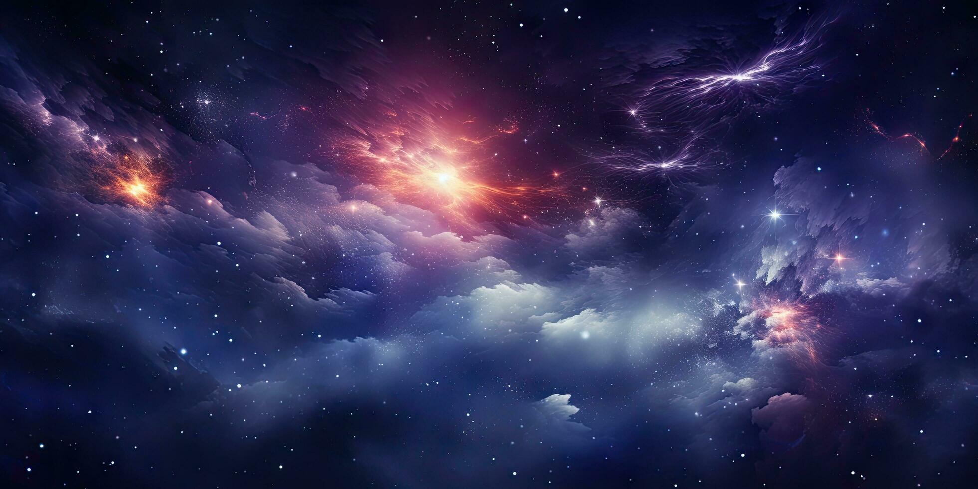 Cosmic nebula in deep space It showcases the stunning beauty of the universe beyond Earth. The concept of cosmic reality by Generative AI photo