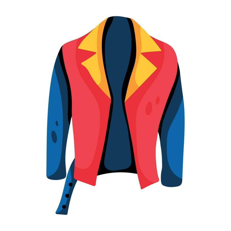 Trendy Leather Jacket vector