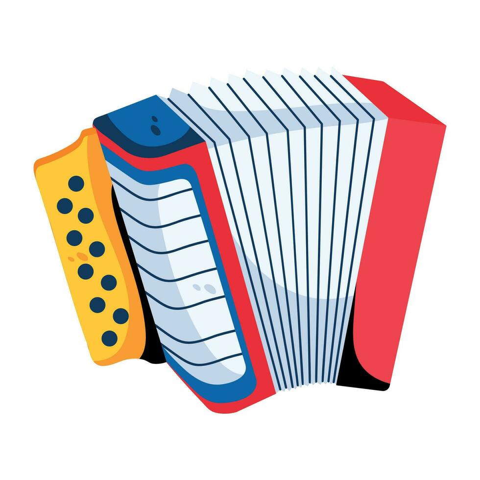 Trendy Accordion Concepts vector