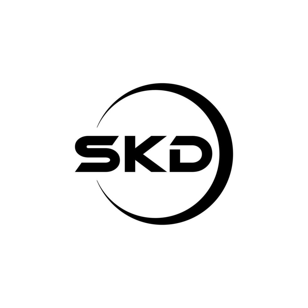 skd letra logo diseño, inspiración para un único identidad. moderno elegancia y creativo diseño. filigrana tu éxito con el sorprendentes esta logo. vector