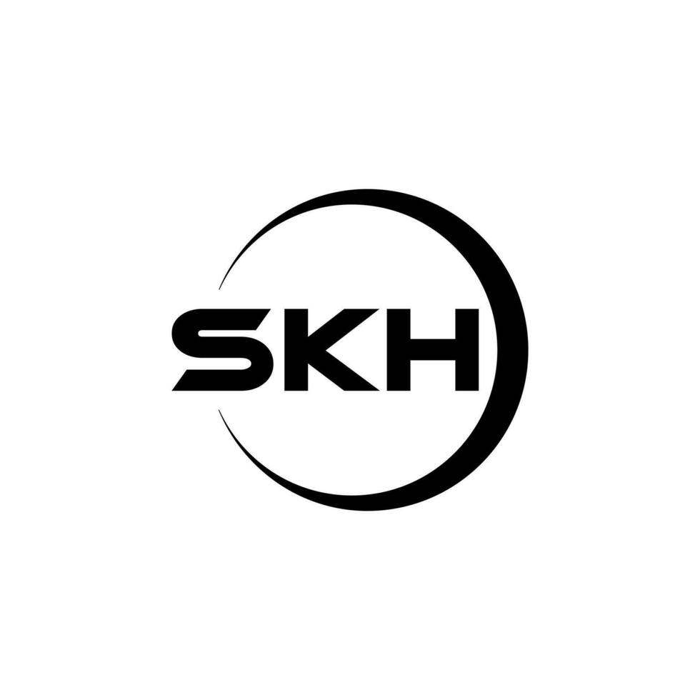 SKH Letter Logo Design, Inspiration for a Unique Identity. Modern Elegance and Creative Design. Watermark Your Success with the Striking this Logo. vector