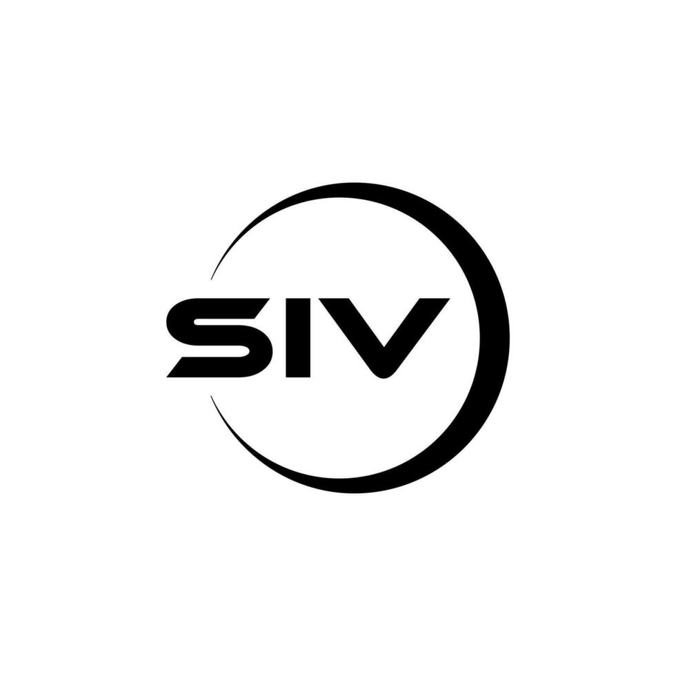 siv letra logo diseño, inspiración para un único identidad. moderno elegancia y creativo diseño. filigrana tu éxito con el sorprendentes esta logo. vector