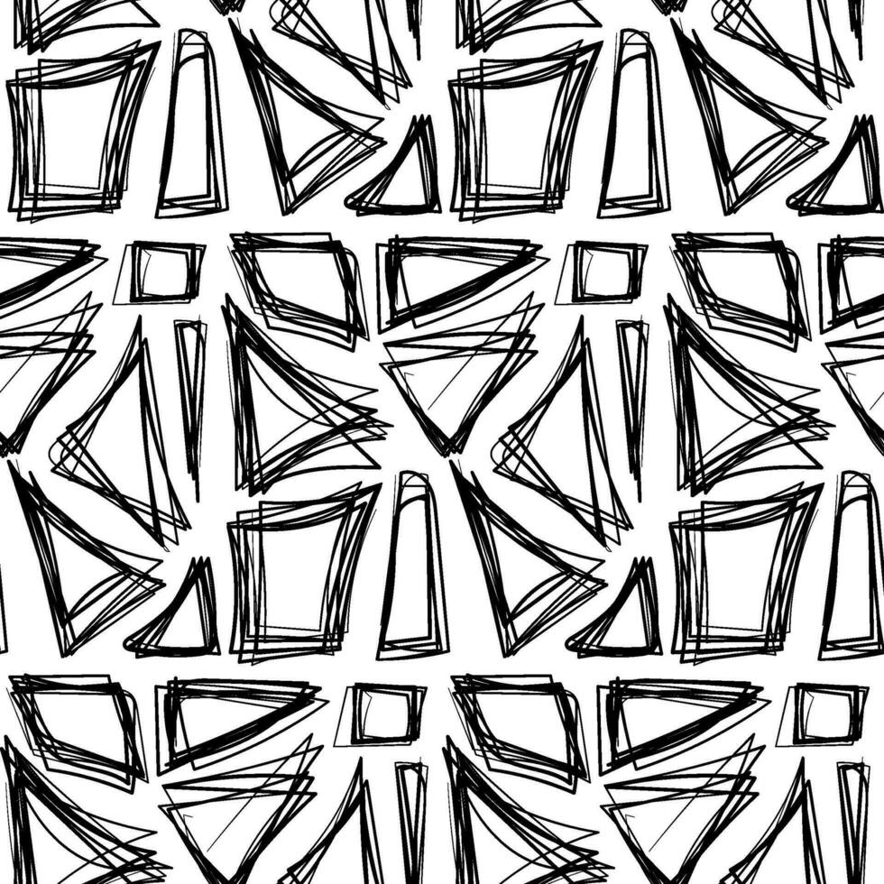 Grunge Shapes Seamless Pattern vector