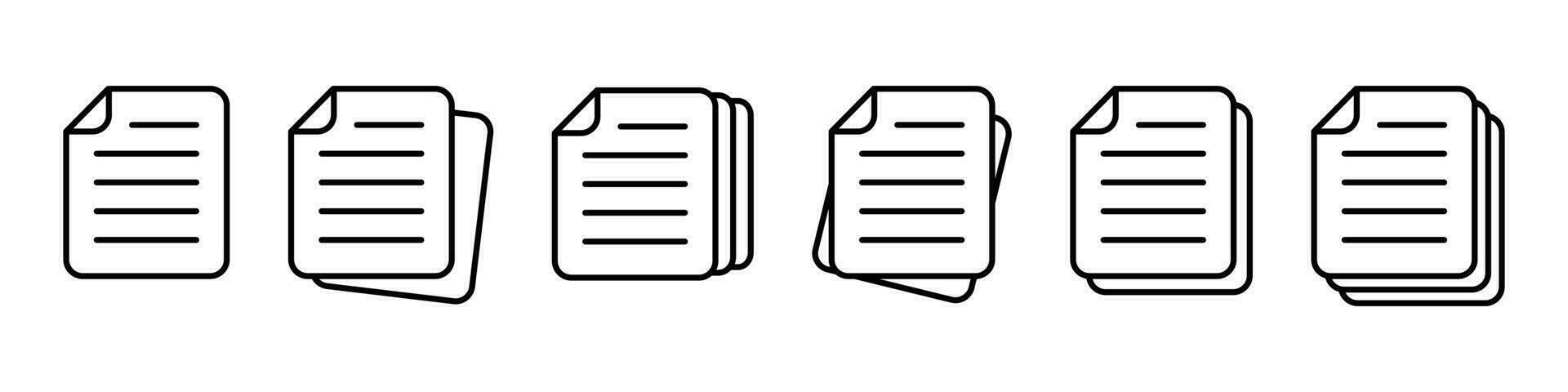 Document icon vector. Simple flat symbol. vector