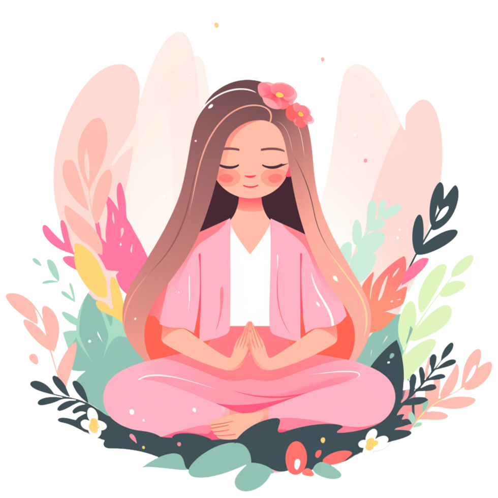 AI generated Meditation png