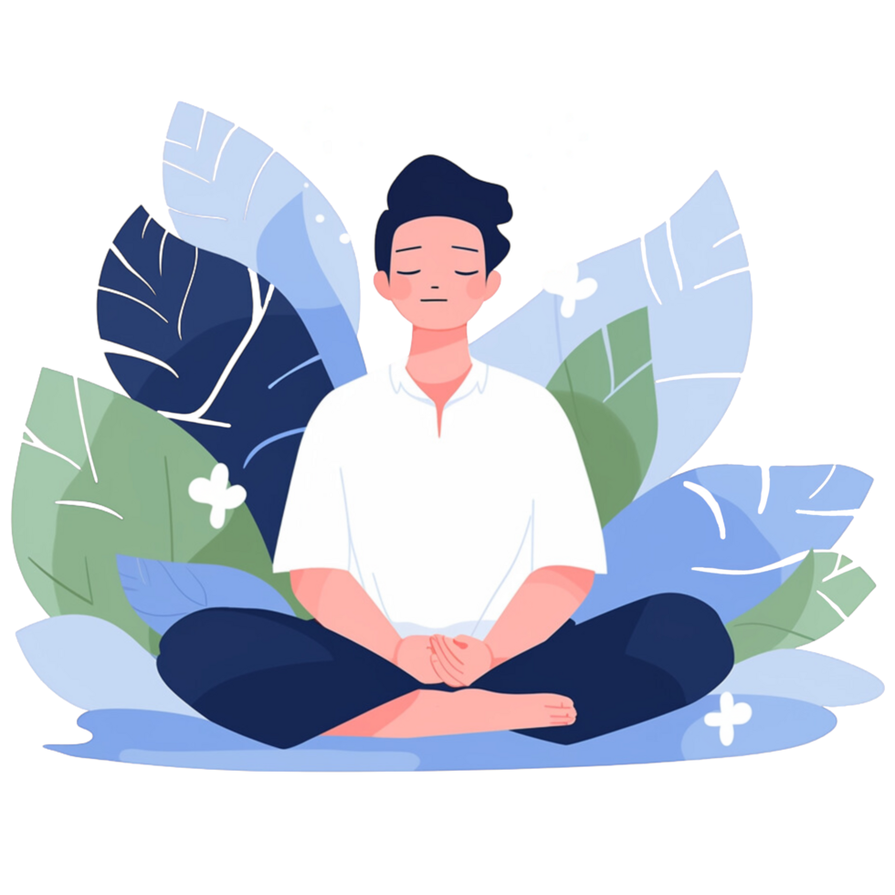 AI generated Meditation png
