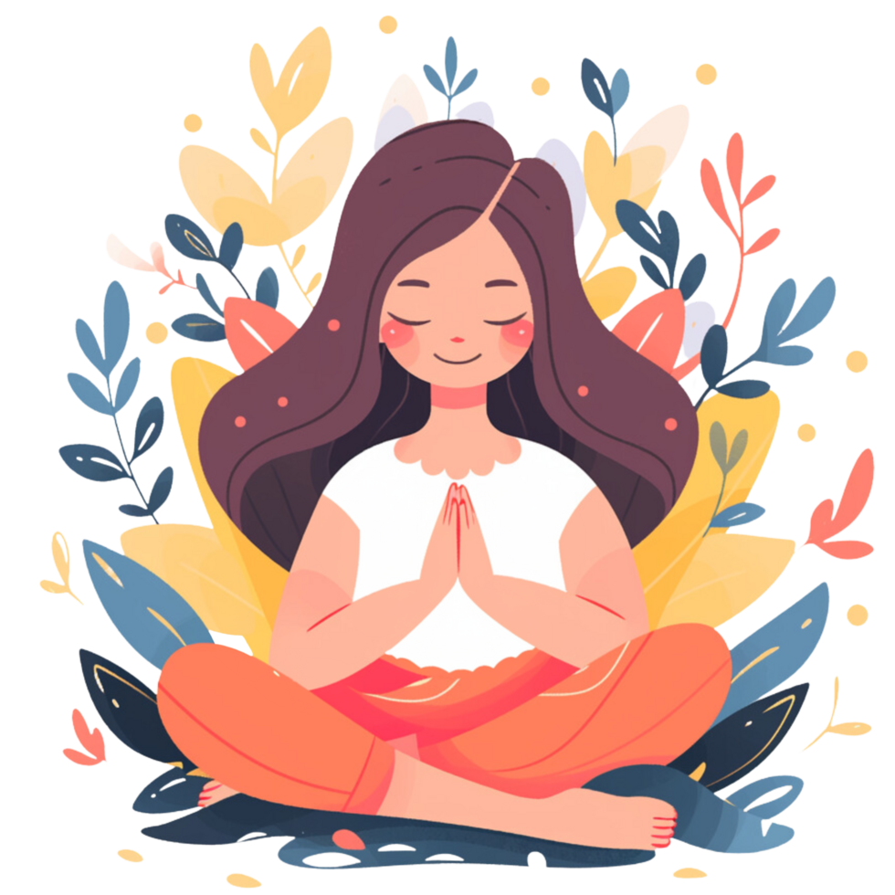 AI generated Meditation png