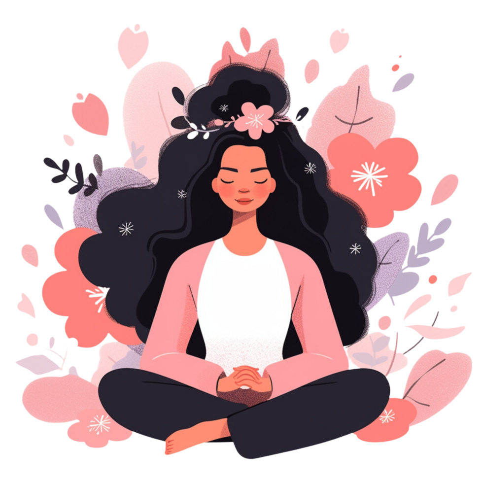 AI generated Meditation png