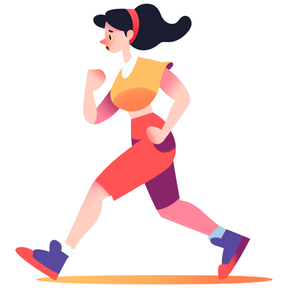 AI generated Running png
