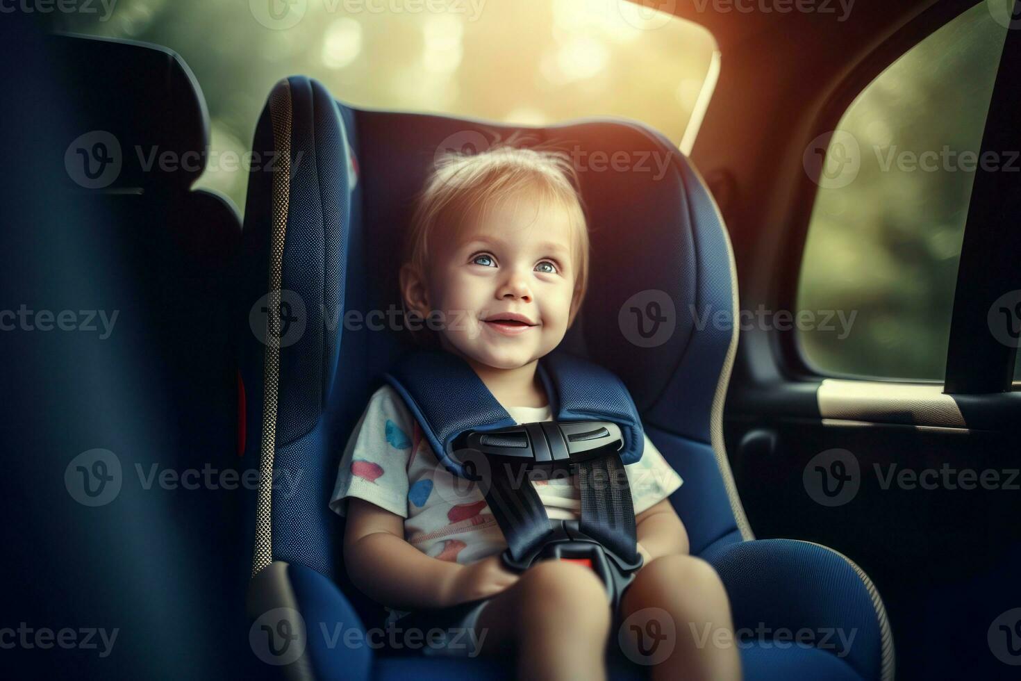 Child car seat. Generate Ai photo