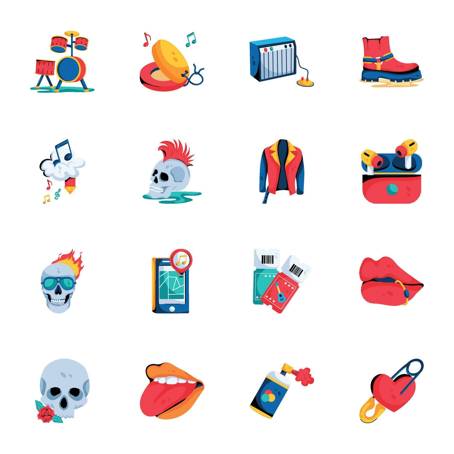 Rock Music And Devices Flat Icons 34601743 Vector Art At Vecteezy rock-music-and-devices-flat-icons-34601743-vector-art-at-vecteezy