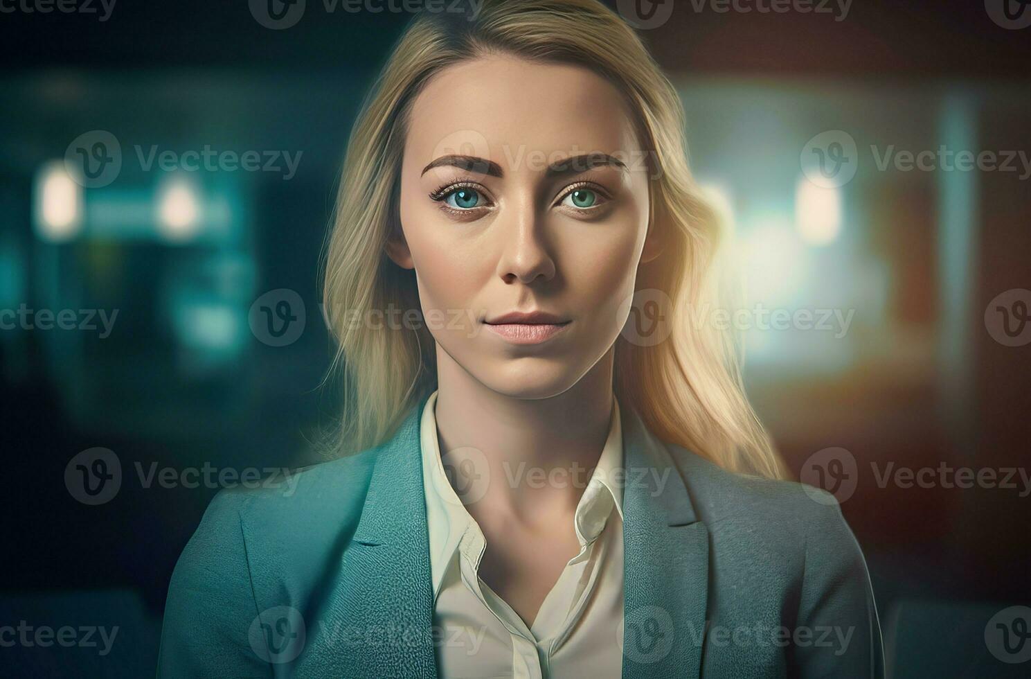 Office worker woman lgbtq portrait. Generate Ai photo