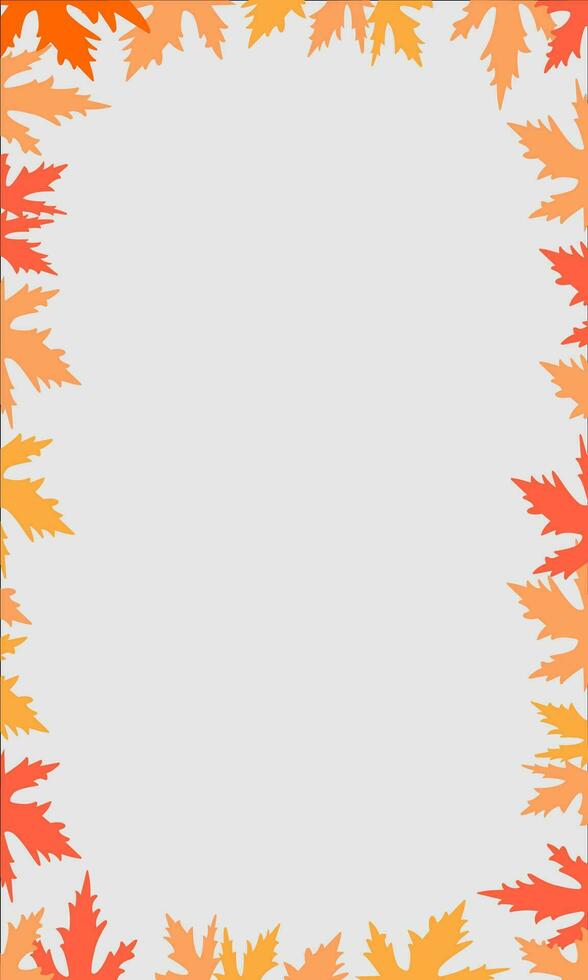 autumn leaves frame, autumn leaves background vector