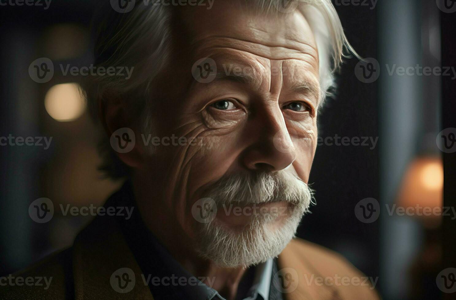 Scandinavian man home training visiting. Generate Ai photo