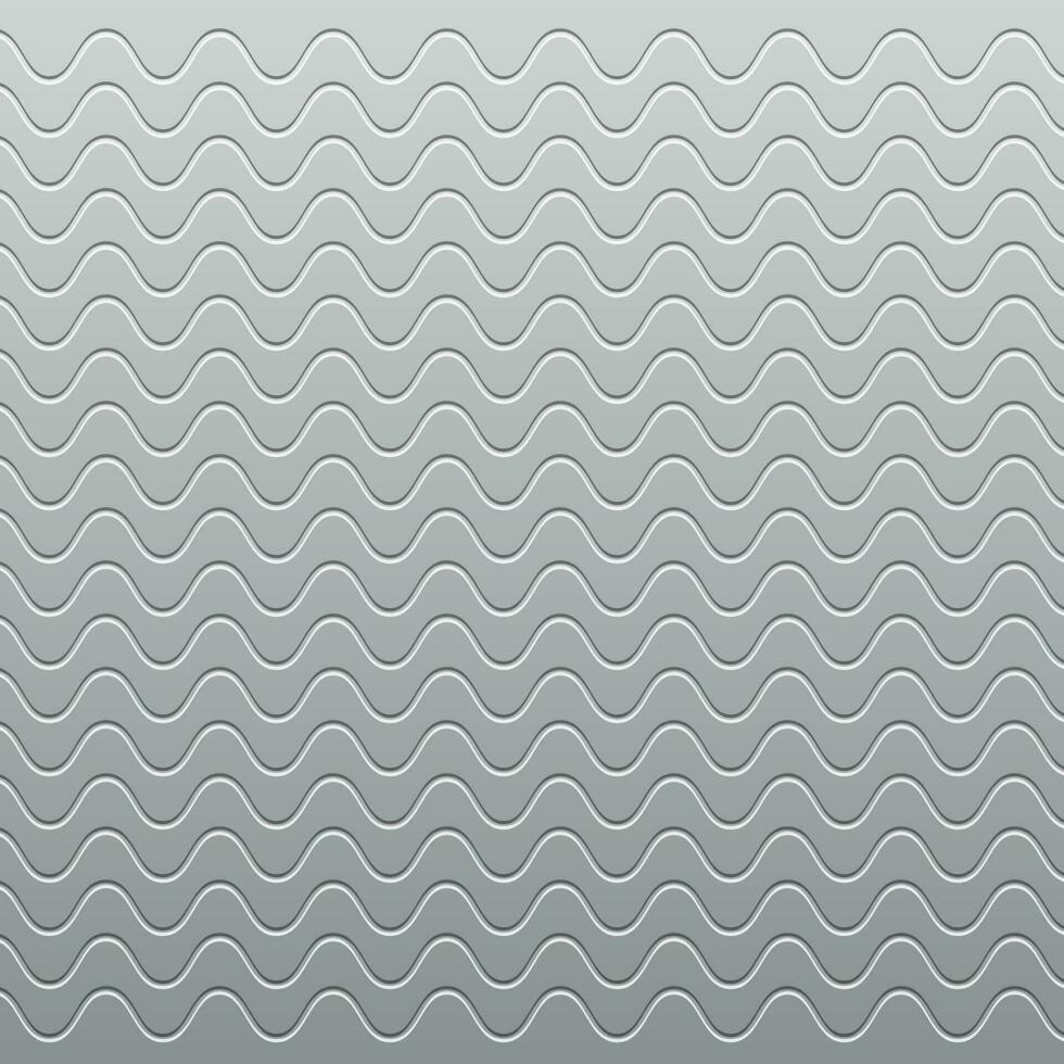 Abstract wavy lines pattern vector illustration gray background.