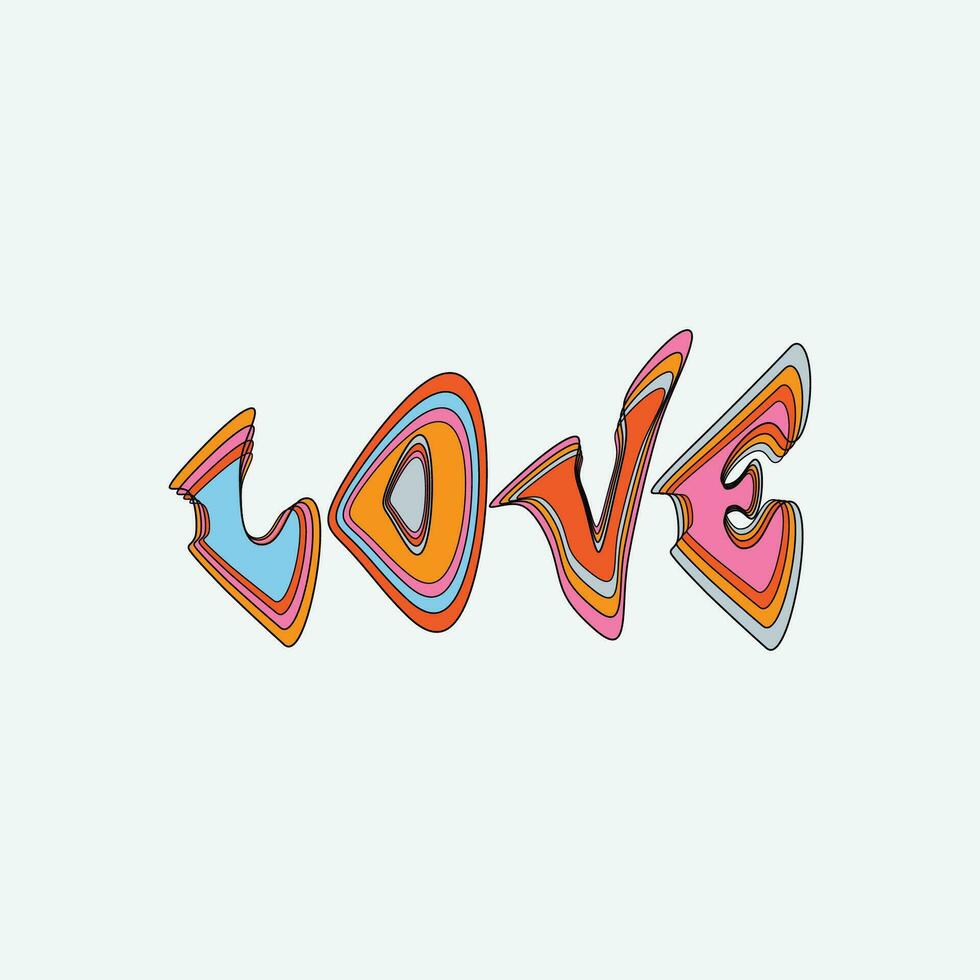 love t shirt design vector