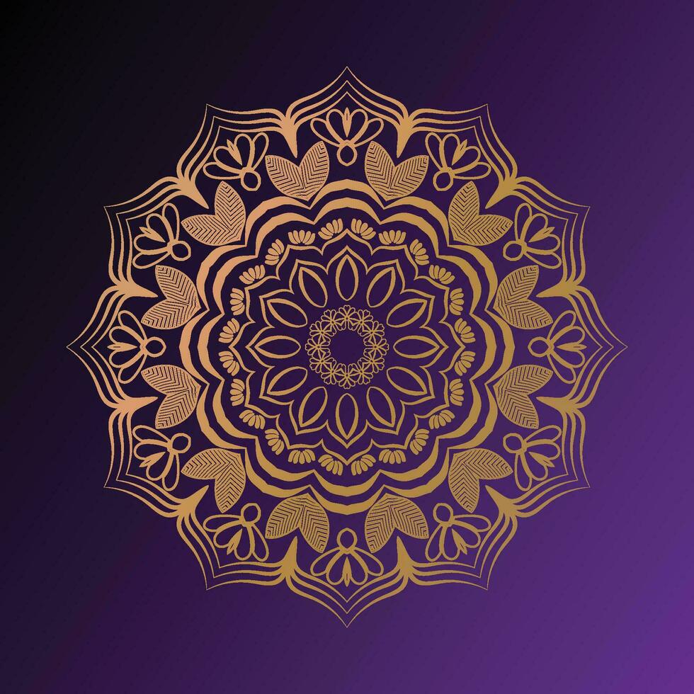 Mandala design for background and coloring page vector