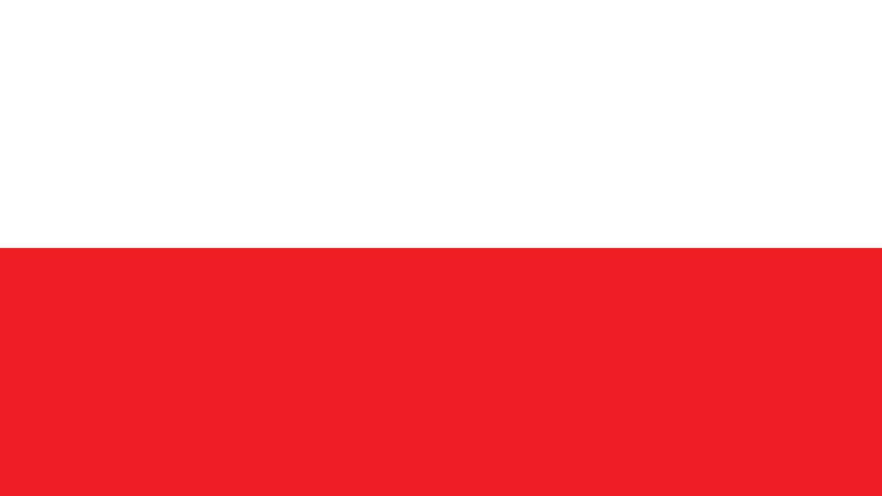 National Flag of Poland. Official Colors and Proportions - EPS10 Vector