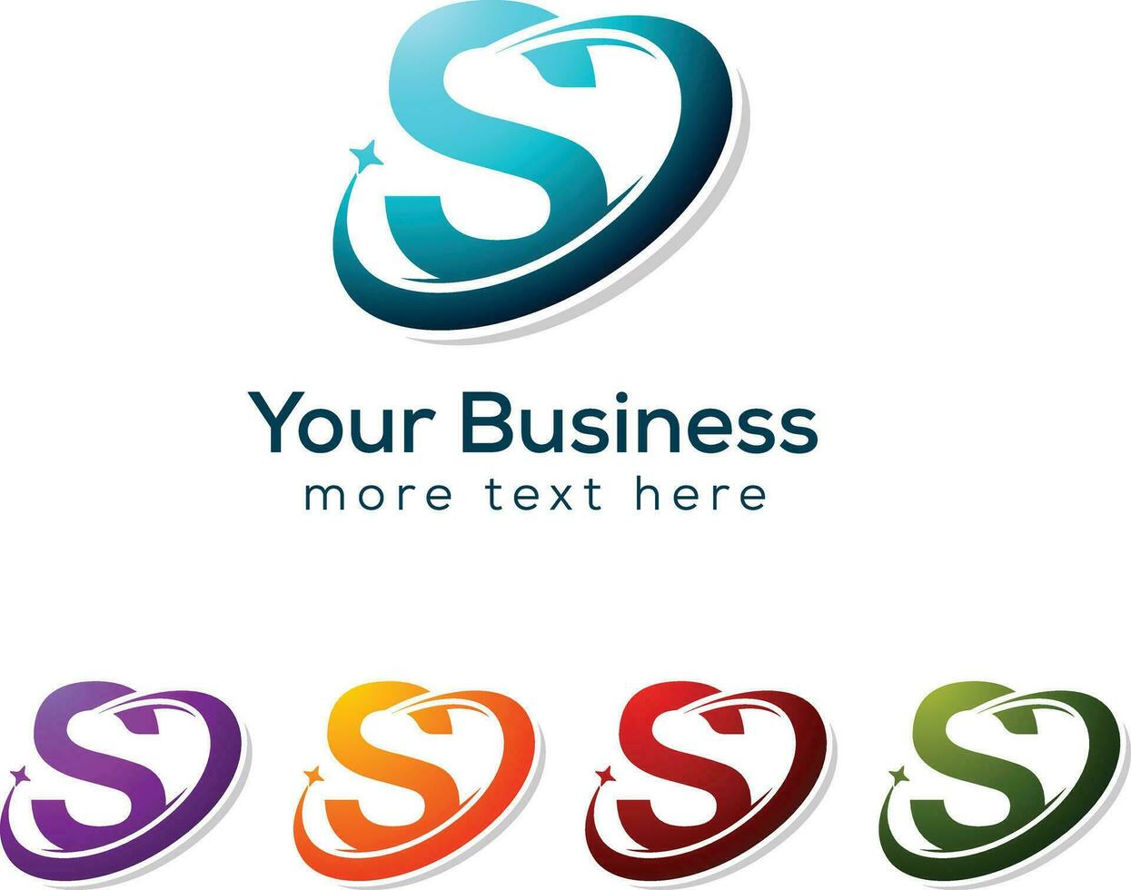 Letter S logo template for technology Business vector