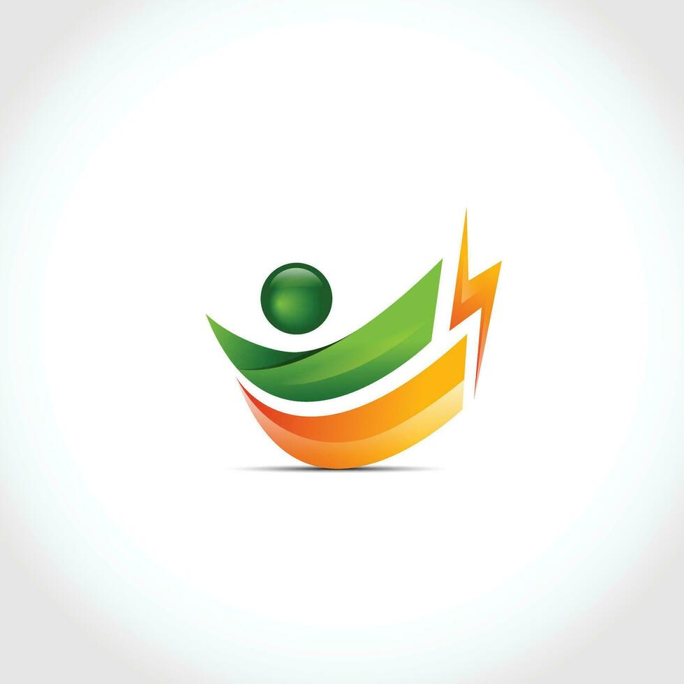 creativo salud y energético logo vector