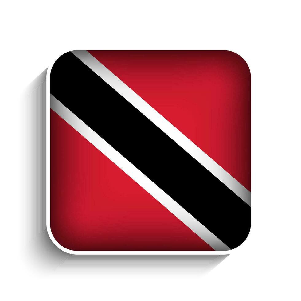 Vector Square Trinidad and Tobago Flag Icon