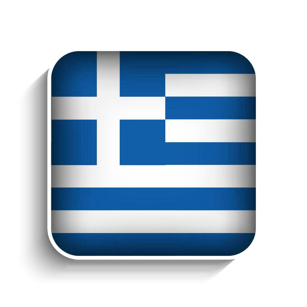 vector cuadrado Grecia bandera icono