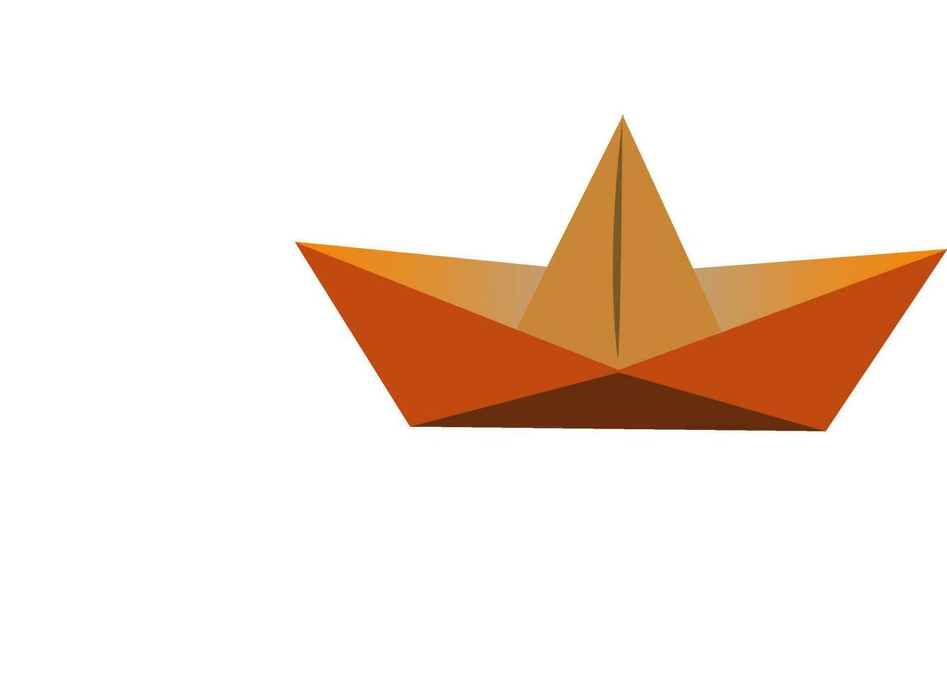 paper boat water vector