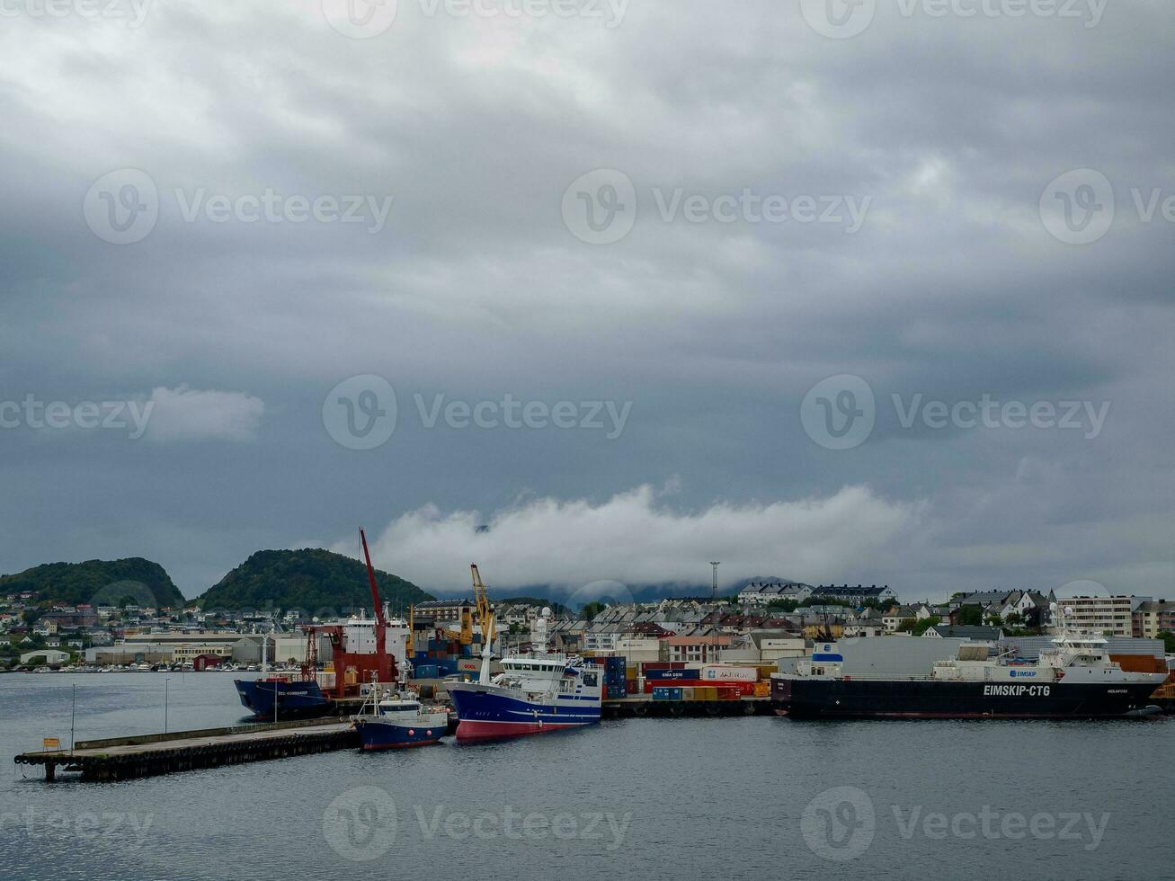 el ciudad de Trondheim en Noruega foto