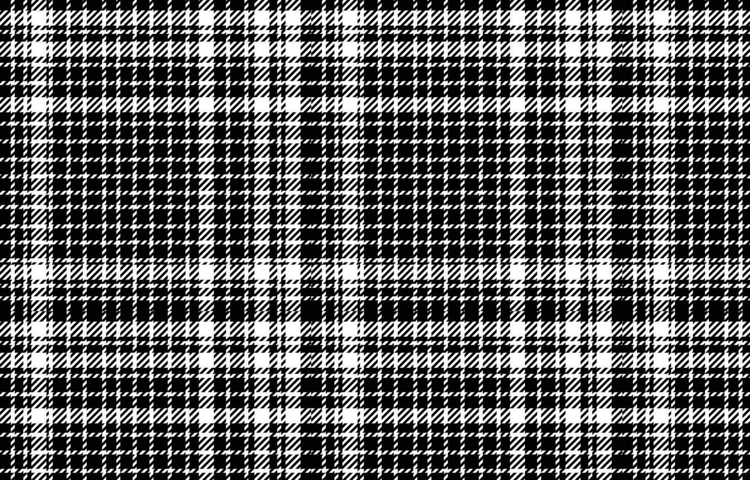 Seamless black and white plaid pattern design vector