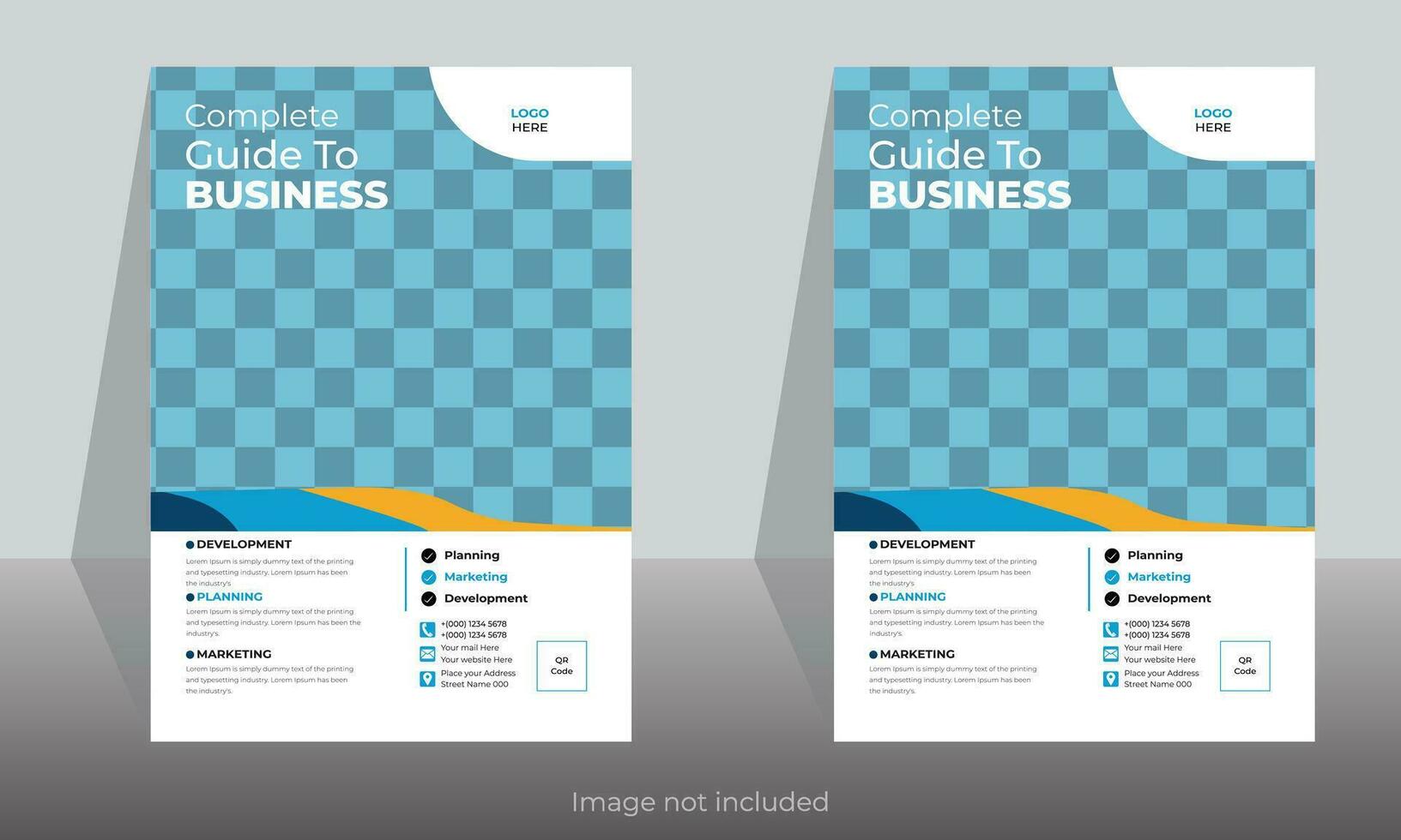 Modern travel Creative Colorful Business Flyer Template Design with gradient color for poster flyer brochure cover. for poster flyer brochure cover and space for photo background vector