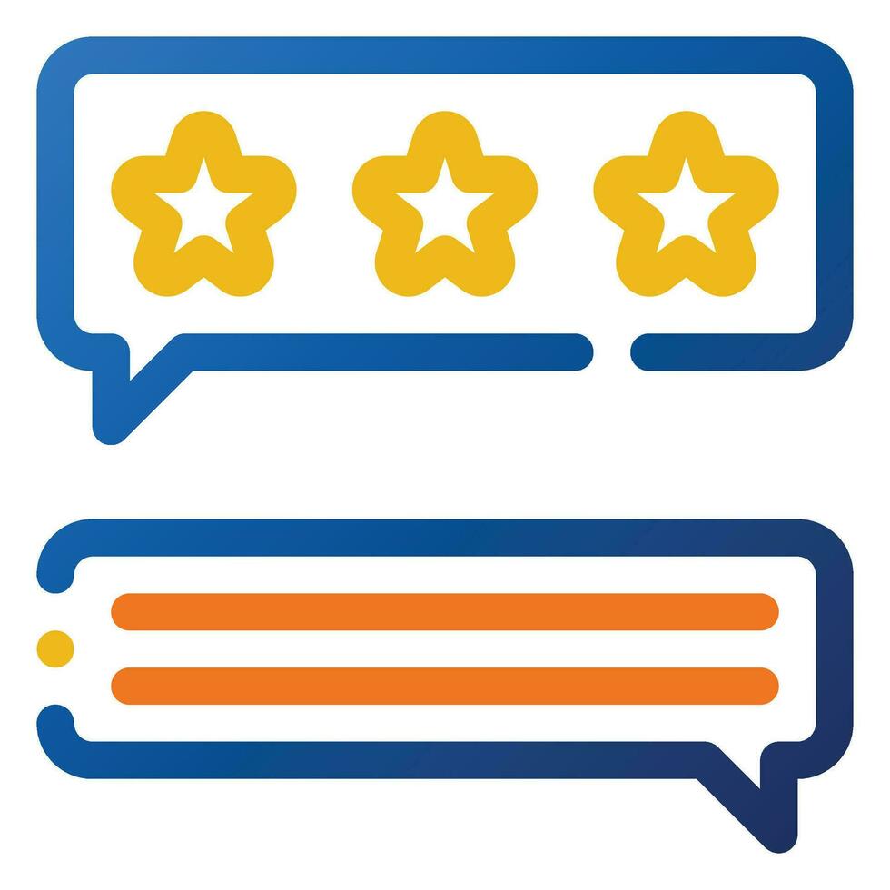 Feedback Icon. Digital marketing concept. Outline color icon vector