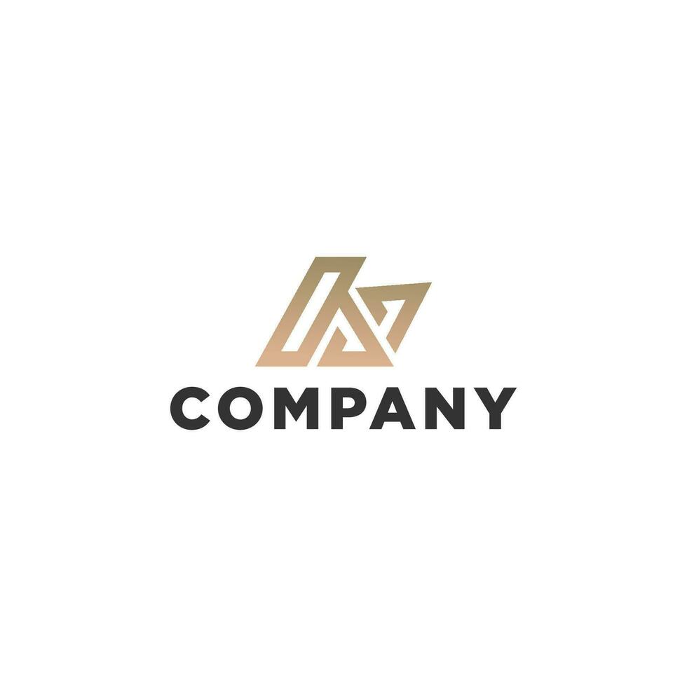 KS logo letter design on luxury background. vector