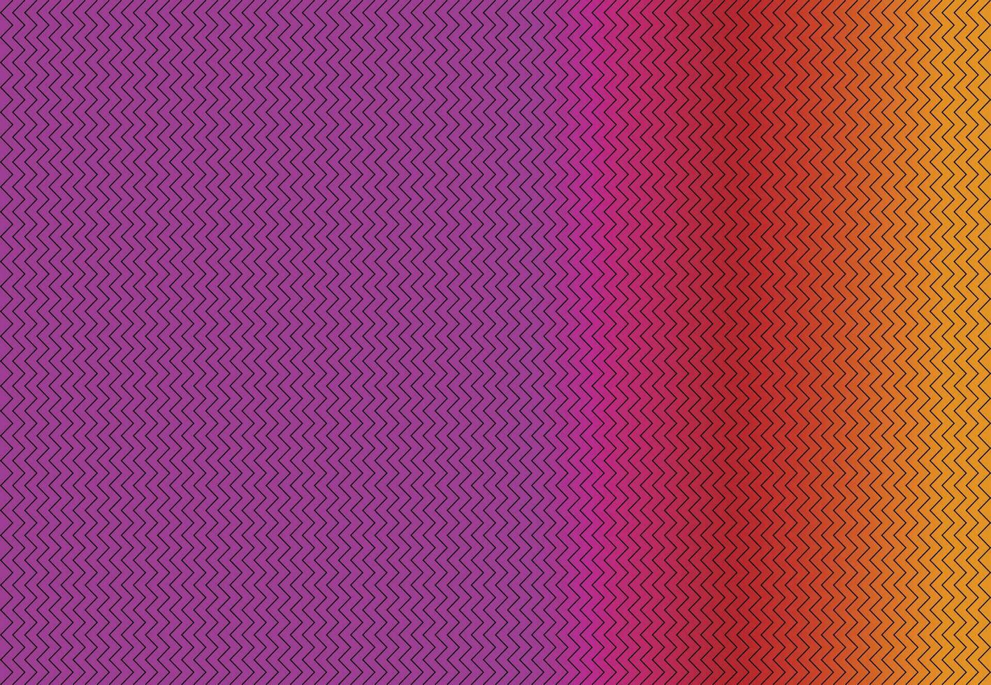 Vibrant Gradient Symphony Orange, Purple, and Pink with Zigzag Motifs vector