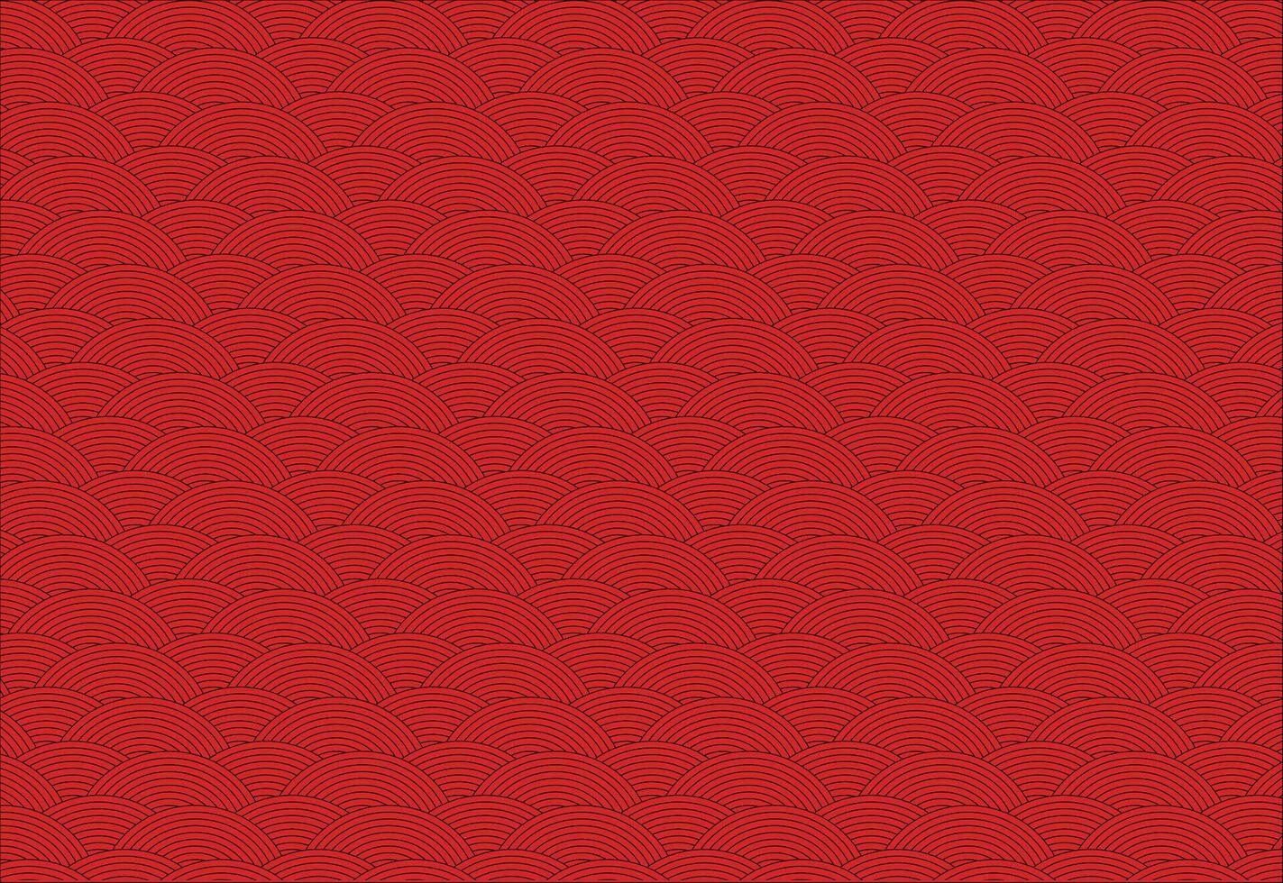 Modern Wave Elegance, Vector Background with Artistic Circles, Japanese Wave Harmony, Stylish Vector Background with Circular Textures