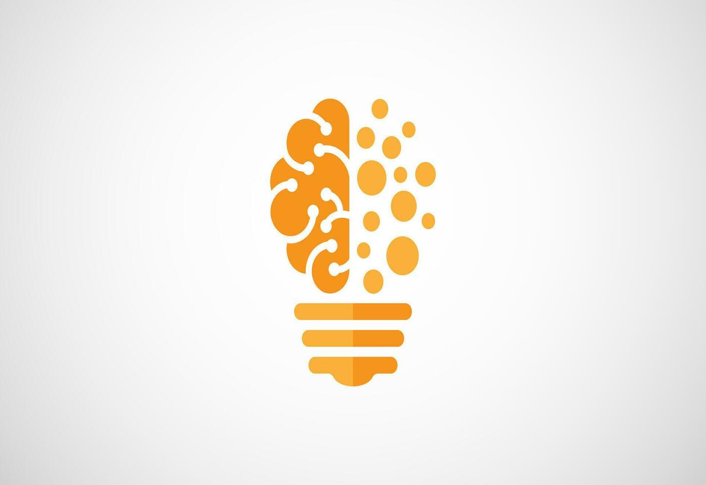 head and brain minimalist style Brain icon, Brain Logo vector