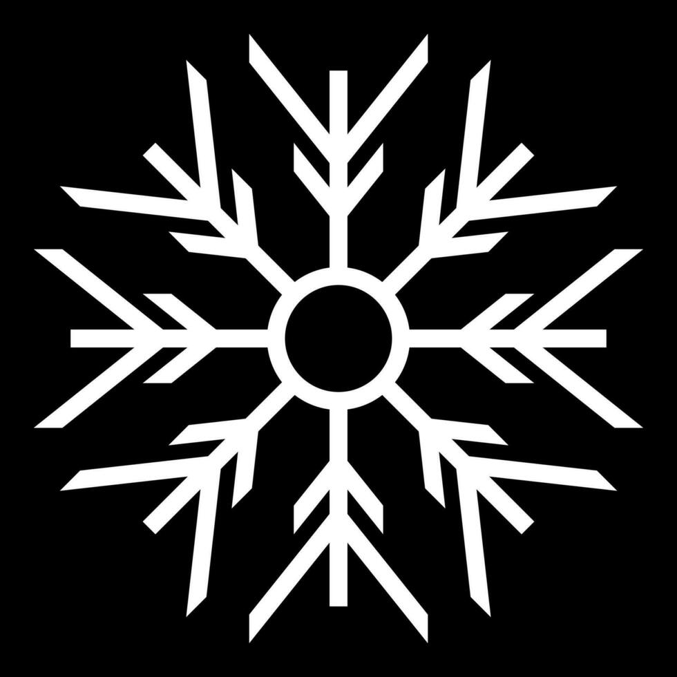 Navidad nieve icono, silueta vector. ornamento diseño para carteles, saludo tarjetas, folletos, pancartas, invierno y nuevo año social medios de comunicación. vector