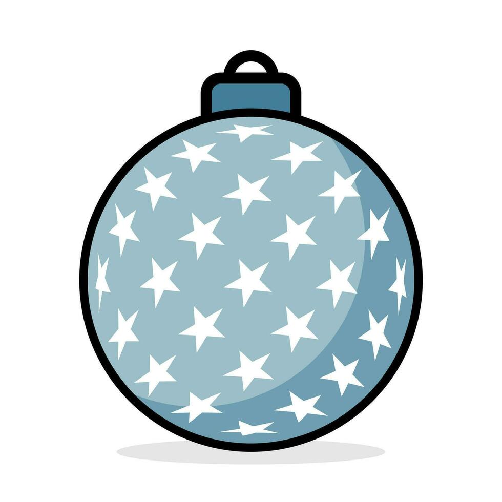 colored christmas balls icon. vector isolated on white background. simple 3d design of winter decoration, christmas tree and new year.