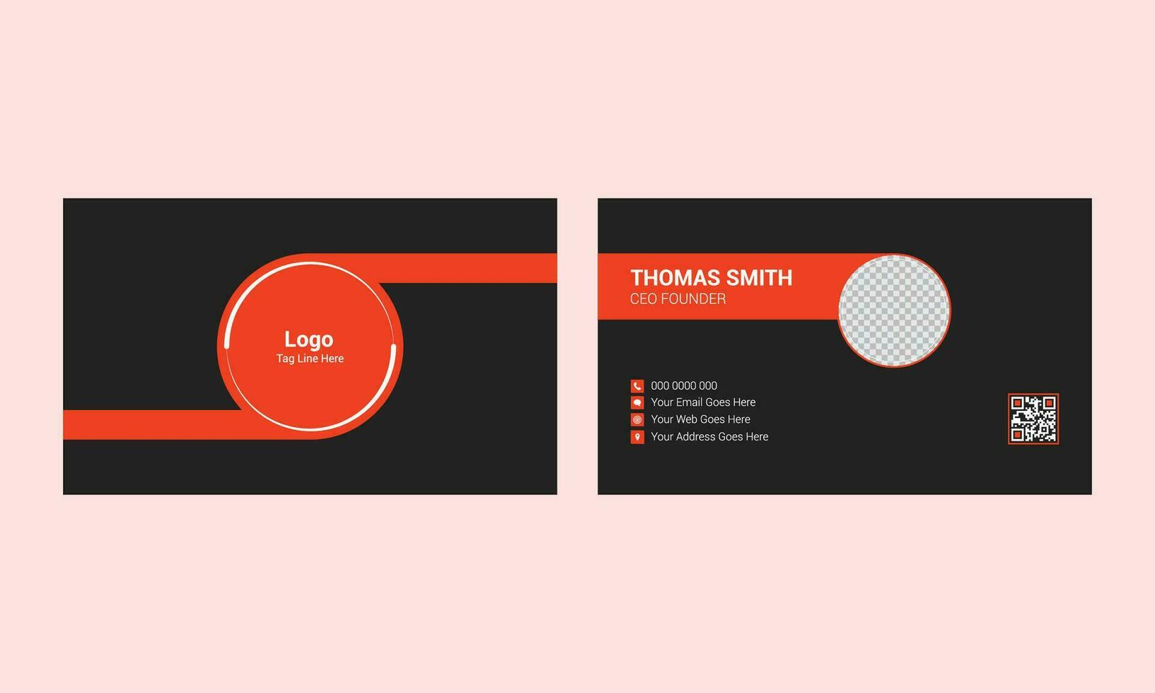 diseño creativo y moderno de tarjetas de visita. vector