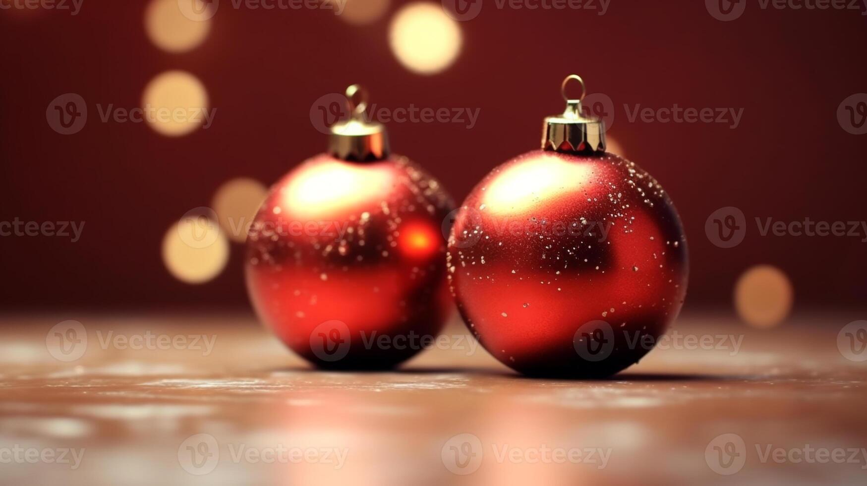 invierno estacional alegre Navidad y contento nuevo año antecedentes fondo de pantalla, plantilla, bandera, póster, fiesta diseño, hermosa Navidad pelota esfera Navidad árbol ornamento. ai generado. foto