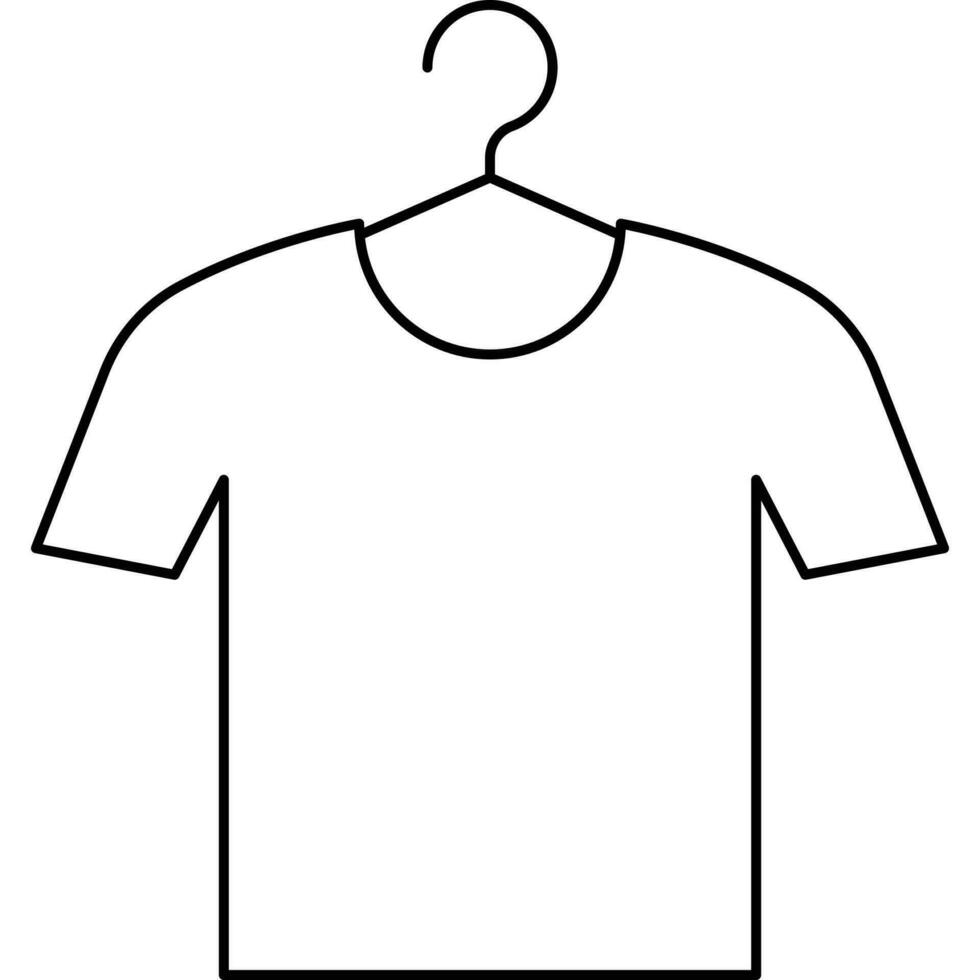 Clothing line icon. minimal vector illustrations. Simple outline signs for fashion application