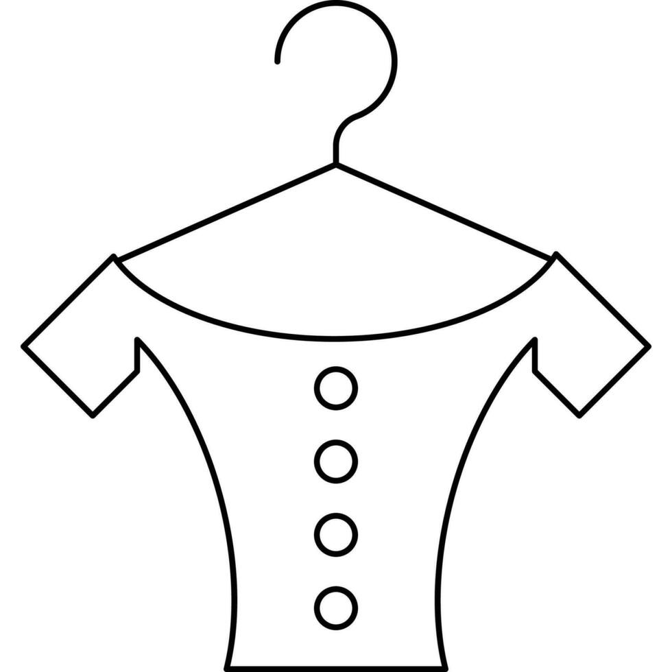 Clothing line icon. minimal vector illustrations. Simple outline signs for fashion application