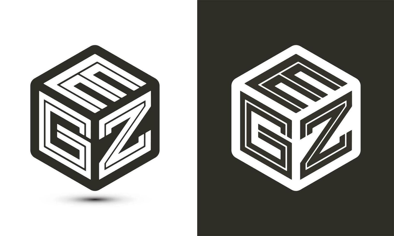 por ejemplo letra logo diseño con ilustrador cubo logo, vector logo moderno alfabeto fuente superposición estilo.