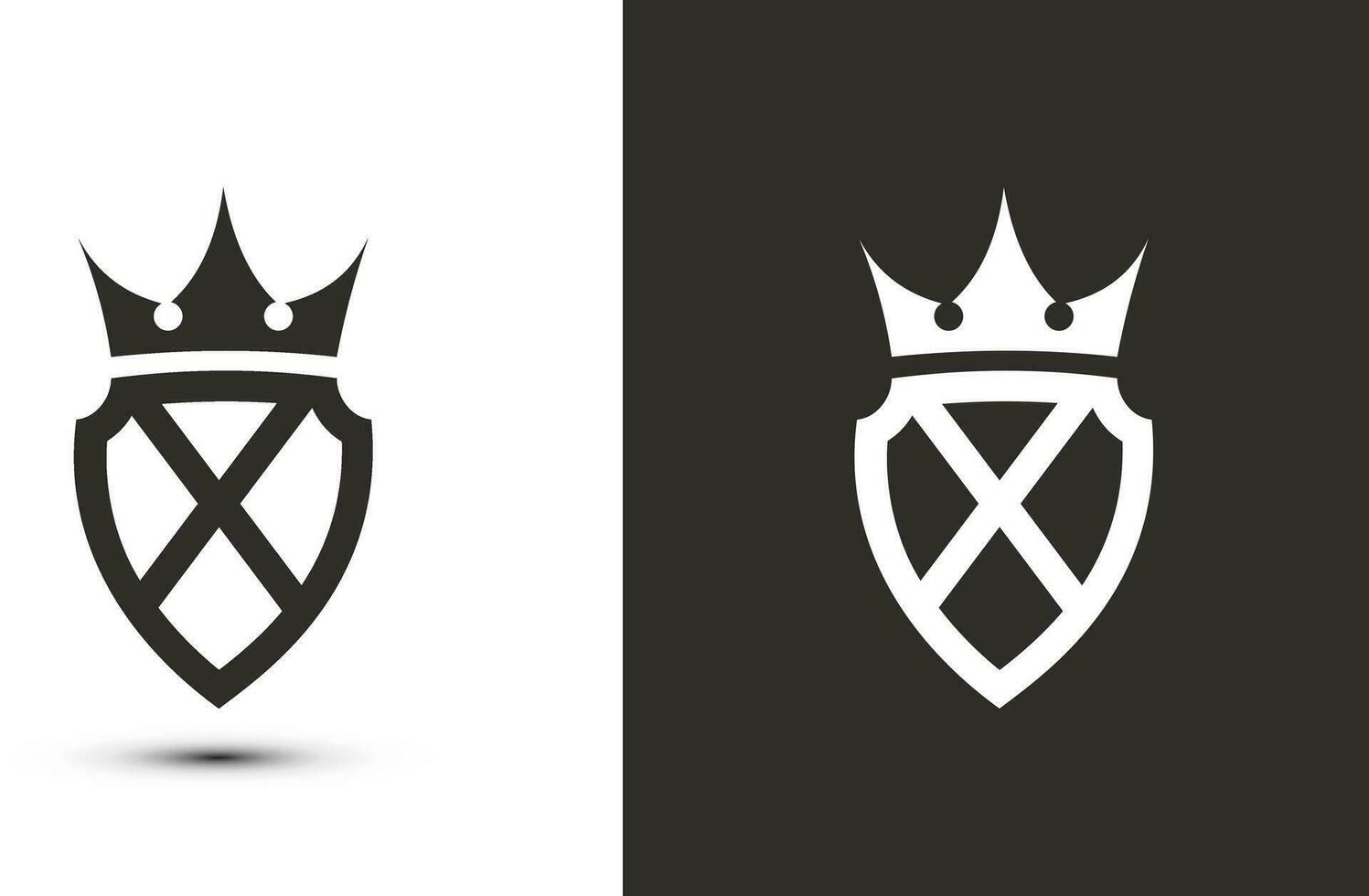 letra X iniciales firma logotipo elegante logo icono vector diseño. lujo proteger corona signo.