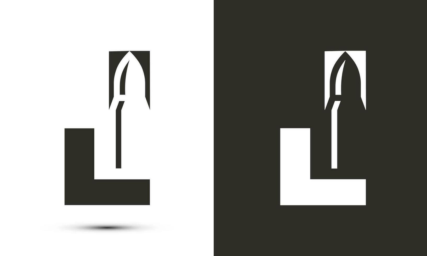 Modern illustration logo design initial J combine with bullet. vector